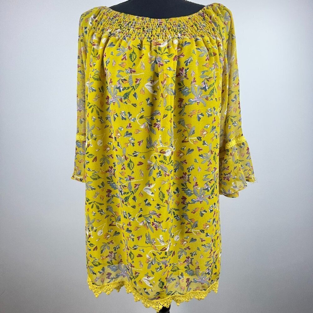 Suzanne Betro Yellow Women's Top Size M